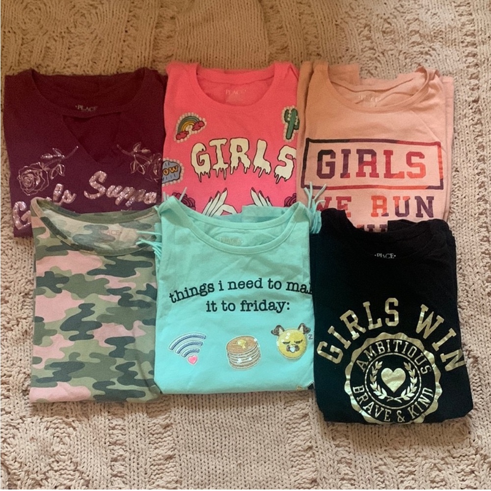 CHILDREN’S PLACE set of six short sleeves t-shirts size XXL